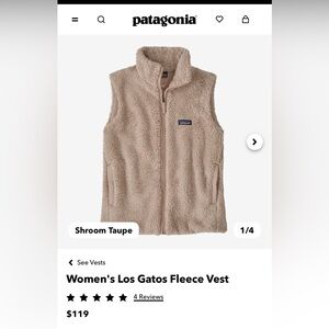 Patagonia Los Gatos fleece vest